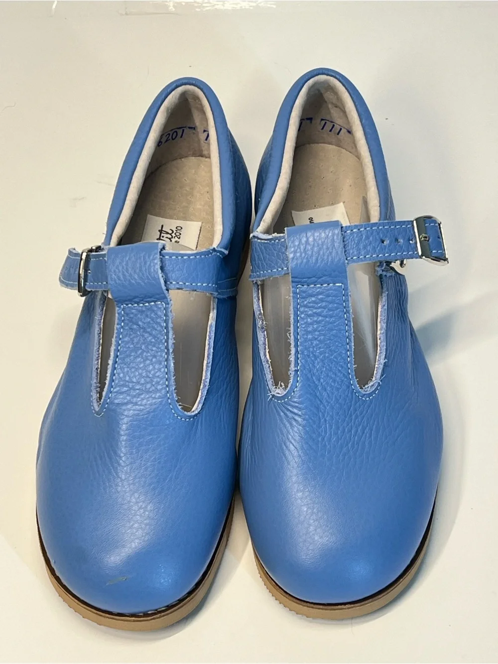 Mon Petit Blue Leather Mary Jane Shoes | Orthopedic Comfort | EU 33 (US Kids 1)